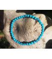 Bracelet howlite turquoise 4 mm